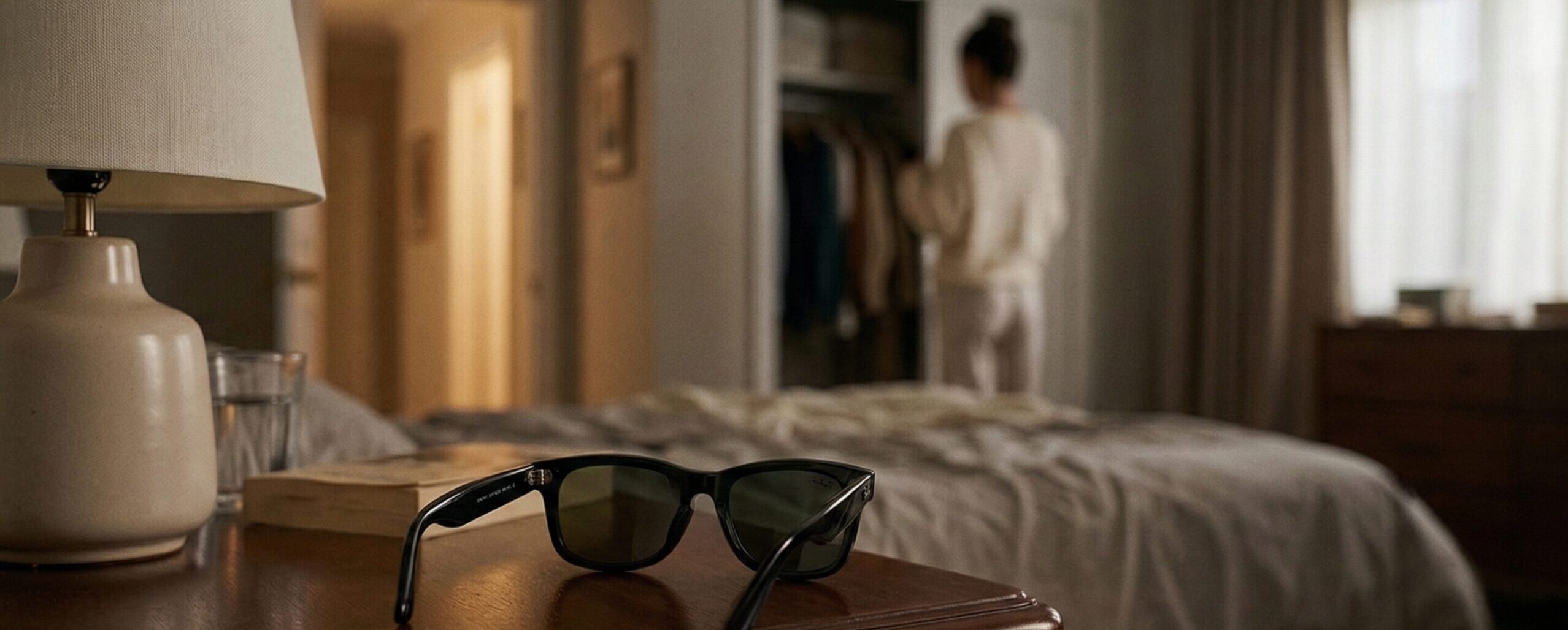 Meta smart glasses spying on woman changing clothes